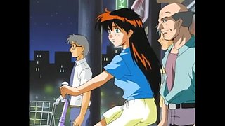 Hentai Waitress Gangbang - Anal & Blowjob Dubbed