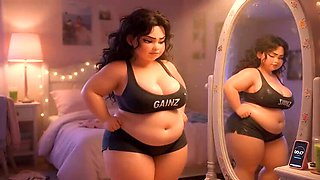 Shy Chubby Girl's First Day At Gym Turns Into Curvy Cock Tease