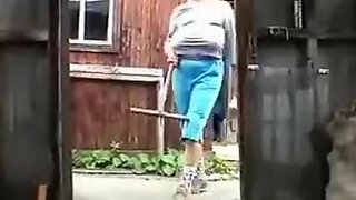 Incredible Homemade clip with Grannies, Russian scenes