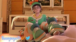 Animated hot ride featuring Viola-3d in some intense rough action