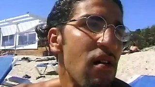 Anne Marie in the beach: Blowjob, Doggy  Cowgirl Porn