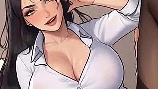 Waifu Secretary POV - Latina & Colored Hair Office Close-Up Teasing