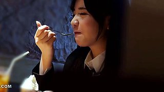 Asian japanese amateur has deep throat