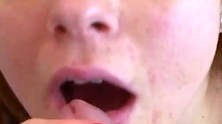 POV Busty Redhead MILF Drains Cock with Titjob and Facial
