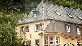 Talitha Fucks Damian by the Pool