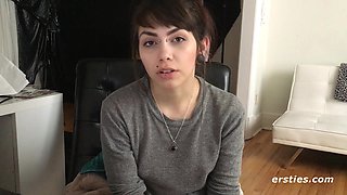 Ersties - Rebellious Sloan Satisfies Her Hairy Pussy