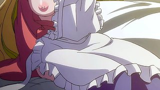 Blonde maid serves creamy morning ride in vintage uniform