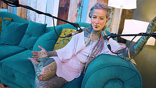 I talk about A - authentic - ASMR - Podcast - Talking - tattoo girl model goth punk dreadlocks