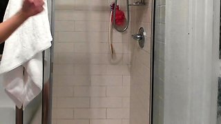 Amateur Blonde With Big Boobs Dildoing DP