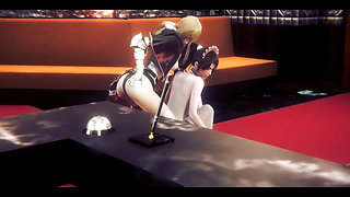 Uncensored Hentai 3D - Maid Sex with 2 Boys and 1 Girl - Japanese Asian Manga Anime Film Game Porn