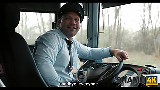 SHAME4K. Blonde principal with perfect tits shows her tricks