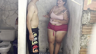 Stepmom Fucks Her Lover in the Shower