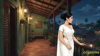 Hot Desi Widow Fucks Caring Old Man – Passionate Home Sex
