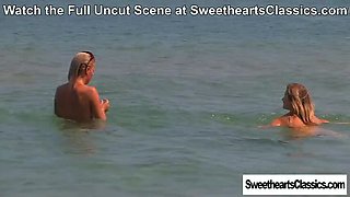 Hot Lesbian Teens Sunny & July Fuck on Beach - Outdoor Sex in HD