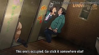College Bathroom Group Sex: Hentai Anime