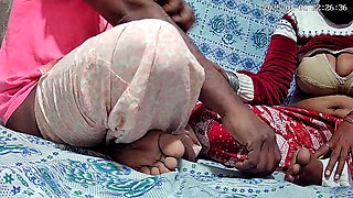 Indian couple enjoys lovemaking in the apartment