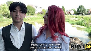 Adorable Stanley and Miss's outdoor dirt