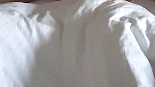 Tan stud gives a POV blowjob to his big cock