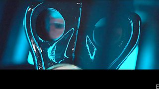 Bound beauty capitulates to daring domination with thrilling intimate passion