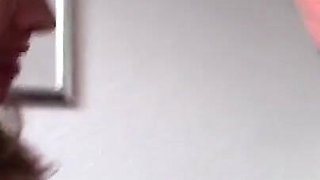 Stunning MILF gets sprayed on her face