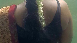 Chennai College Teacher Saree Sanding Romance in Guest House