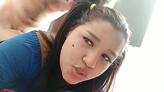 18 year old brunette big saggy tits from New York United States fucking her stepbrother's big dick sonado