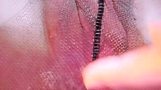Black Strike, No-pan Masturbation Overflowed with Love Juice