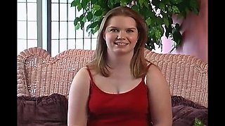 Blonde Babe Solo Audition - Amateur Fingering & Masturbation Interview
