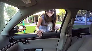 Bus Stop Babe Gets Laid and Paid