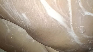 Aunty Showing Bathroom