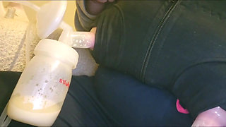 Breast Pumping My Lactating Breasts