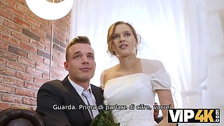 Vip4k. rich fellow pays well to bang hot young stunner on her wedding day