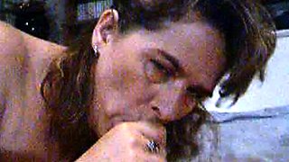 British amateur milf takes a cumshot over her panties