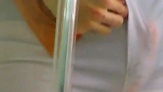 Fast, Loose, and Wet - Kinky Strap-on Surprise in Tight White Pants