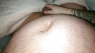 Step mom goes to handjob step son dick in bed