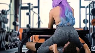 FunAussieCouple - Gym Baddie Dominates Him And Stretches