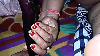 Aunty loves with boyfriend