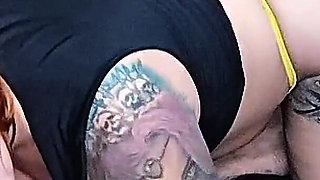 Hottie Doing the Best Blowjob and Swallows All Milk at the End