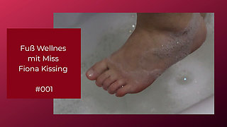 Bathe, soap, apply cream to your feet