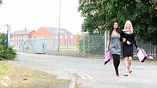 Busty Ebony Babe Catches Flat Mate Sniffing Her Panties And Sucks Him Off