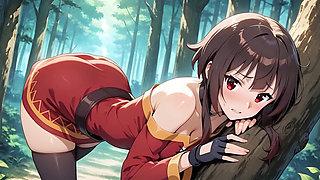 Forest Sex Walk Megumin and Kazuma in Ai Adaptation Konosuba