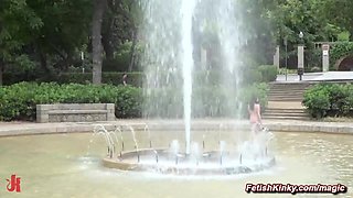 Beautiful babe public ass fucking gangbanged