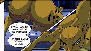 Car Toon In Wonder Woman Threesome Fuck