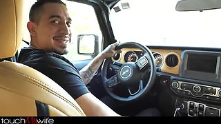 Rideshare Driver Destroys Trashy Wife While Husband Watches - Jeanie Marie