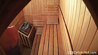 Czech Hotties Flash Everything in Sauna