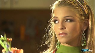 Before The Blonde Gets Her Facial She Does Cowgirl And Doggy Style By The Pool