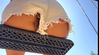 Slim Latina Cutie Turns the Guy On With Her Butt-plugged Ass, So He Fucks Her Hard & Cums On Her Feet