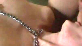 Blonde girl wax play humiliating