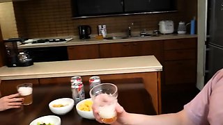 Subtitled POV Japanese AV busty bath blowjob handjob