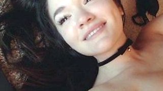 Close up teen foot worship